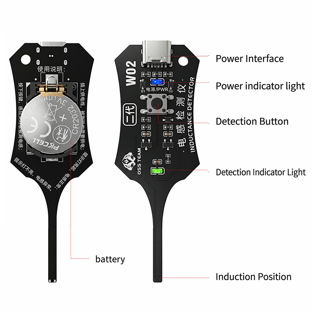 DC 5V Inductance Tester Mother - Co Detector Plug recension och pris